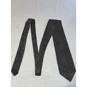 Garrington Dress Tie Mens Size 58" Blue Geometric 100% Silk Designer Italy